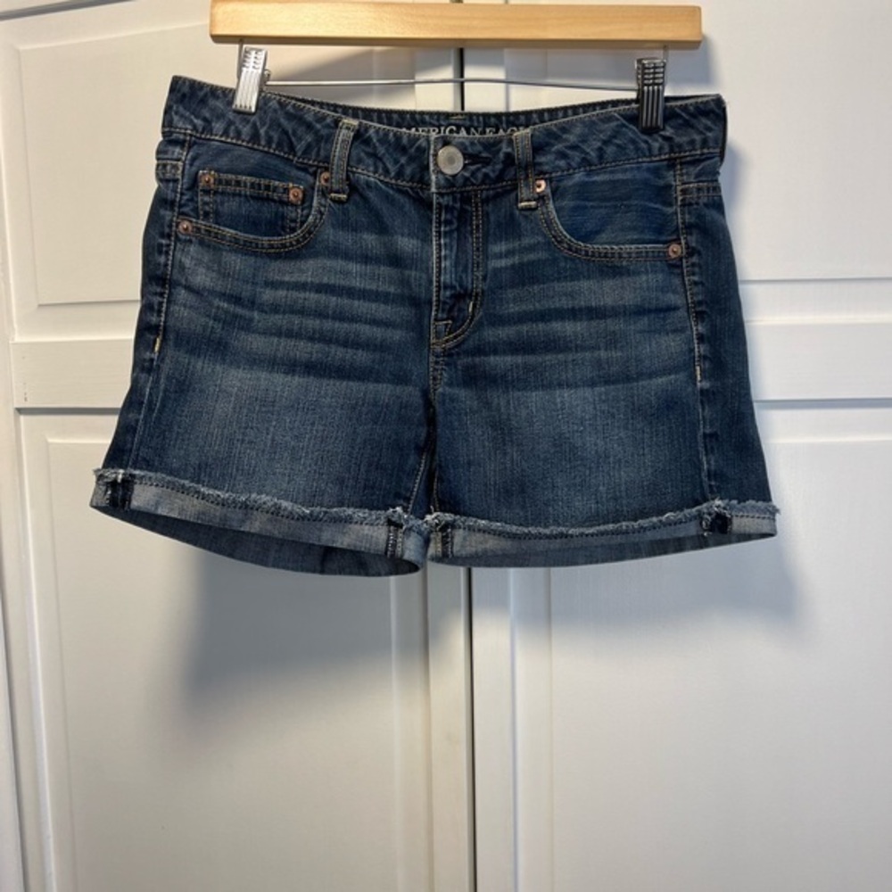 American Eagle Denim Shorts Size Womens 4 color Blue